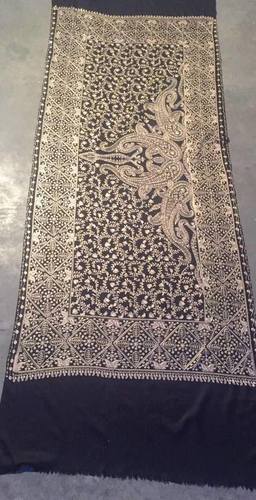 Fine Wool Embroidered Shawl