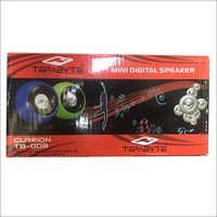 Mini Digital Speaker - Plastic 5x3x2 Cm Red, 3.5mm Jack, 2w Power, Portable Sound, Compact Design