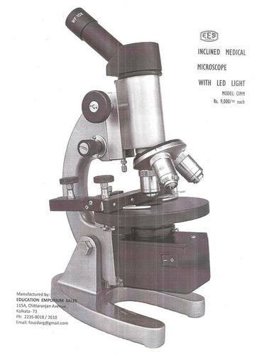 Inclined Monocular Microscope with LED