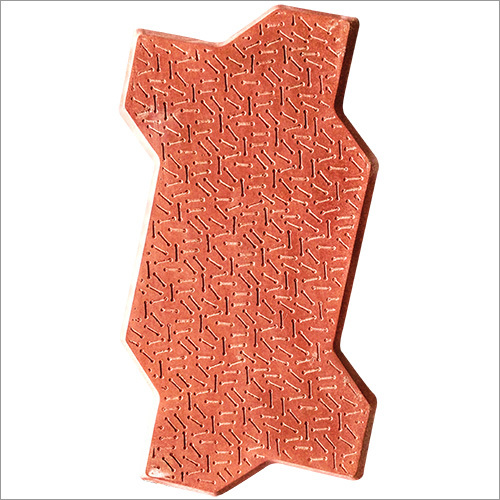 Zebra Interlocking Paver (Color - Red) 80Mm