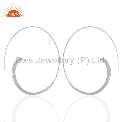 Handmade 925 Silver Hoop Earrings Manufacturer Gender: Women