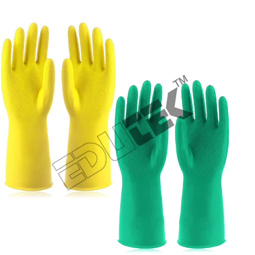 Washing Glove - Microfiber, 23x17x2 Cm, Blue | Plush Loops, Elastic Cuff, Lint-free, Machine Washable