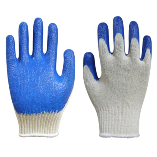 Premium Latex Palm Coated Gloves Blue