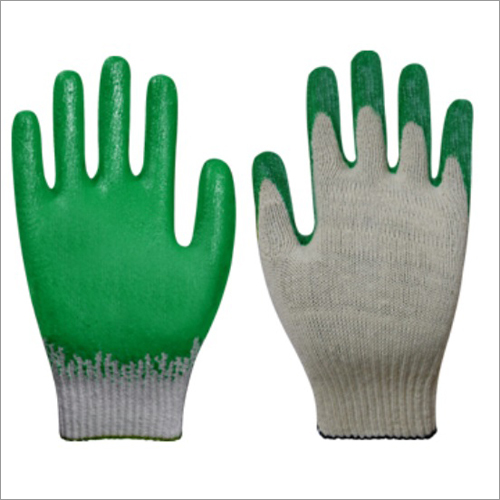 Premium Latex Palm Coated Gloves-Green