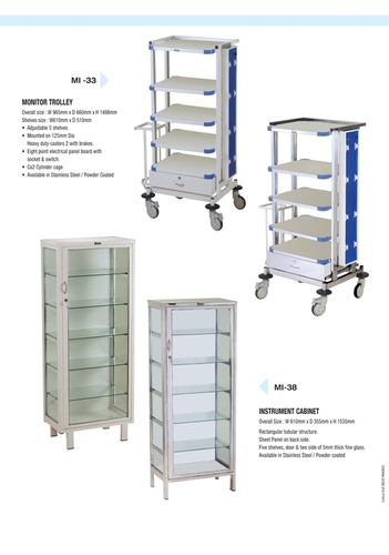 Instrument and Monitor Trolley