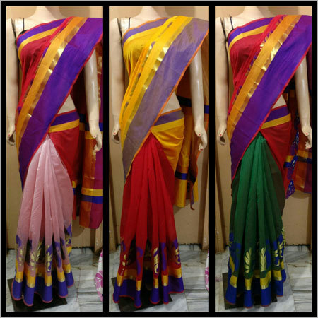 Cotton Booti Saree