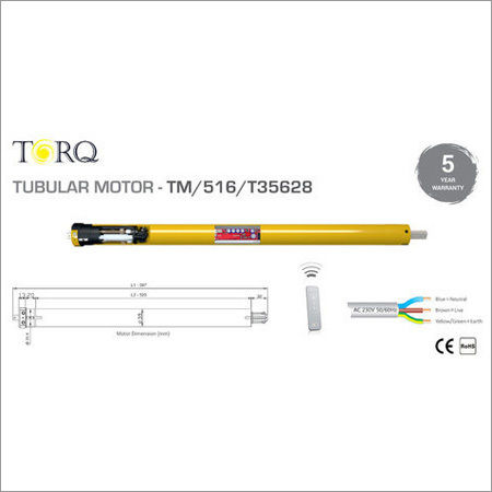 Built-In Receiver Tubular Motor