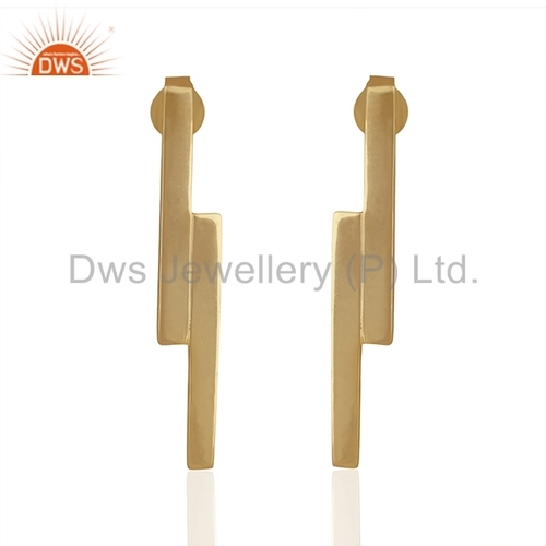 Handmade 925 Silver Bar Earrings Manufacturer Gender: Women