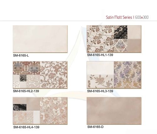 Cream Ceramic Wall Tiles 300X600Mm