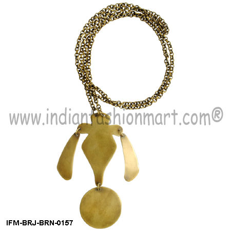 Whigmaleerie Premium  - Brass Necklace Size: Length Of Chain-76 Cm