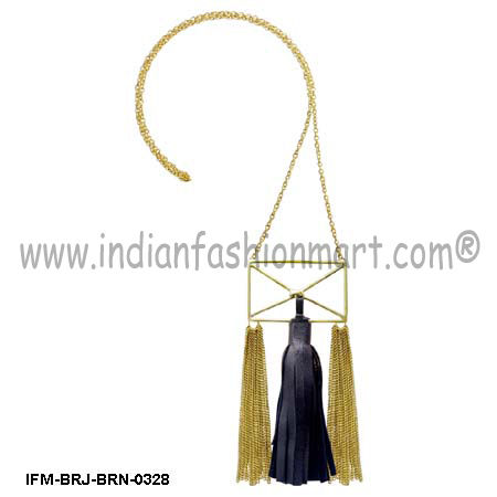 Lodestone Bombshell - Brass Necklace Size: Length Of Chain-64 Cm