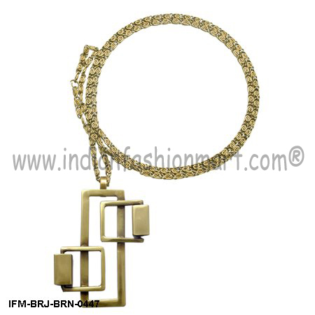 Eudemonic  Charm - Brass Necklace