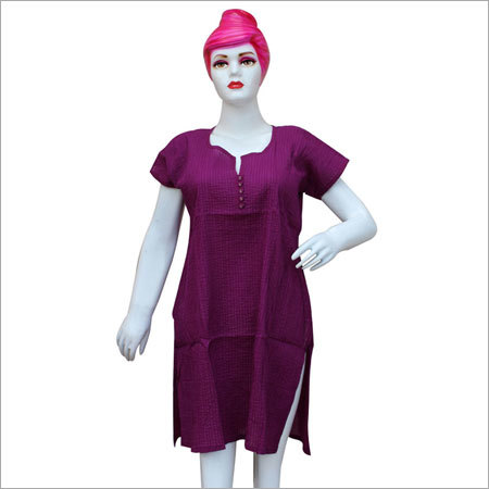 Ladies Cotton Pink Kurti