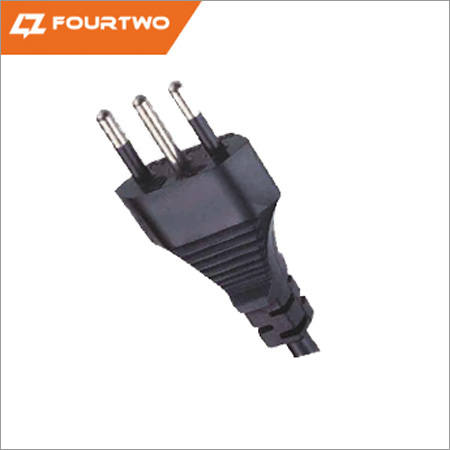 Black 3 Pin Ac Power Cord Plug