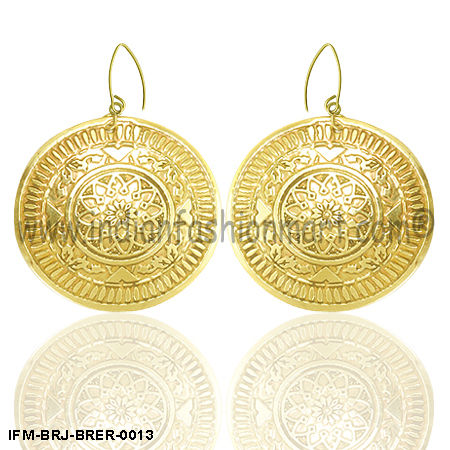 Zingara Sagacity - Brass Earrings