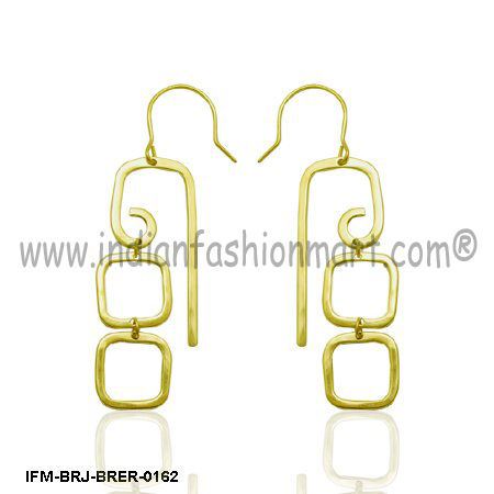 Joyous Inveigle - Brass Earrings