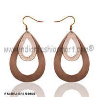 Dear n Trickle  -Brass Earrings