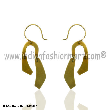 Whigmaleerie Principal  - Brass Earring