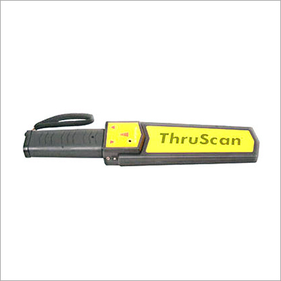 Black Thru Scan Hand Held Metal Detector