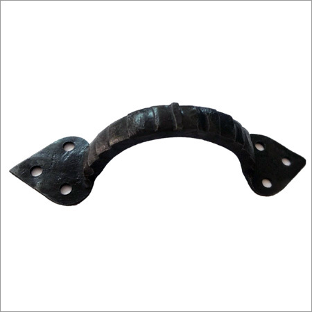 Handmade Forged Iron Door Handle - Natural Finish | Durable Iron Material, Elegant Design, Artisan Craftsmanship