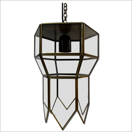 Glass & Brass Hanging Pendent Lights