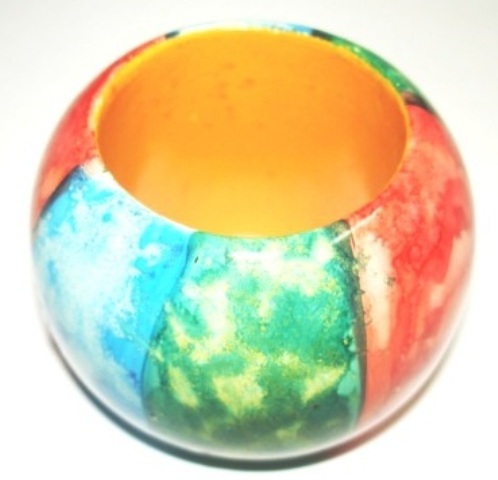 Multicolour Multi Print Napkin Ring