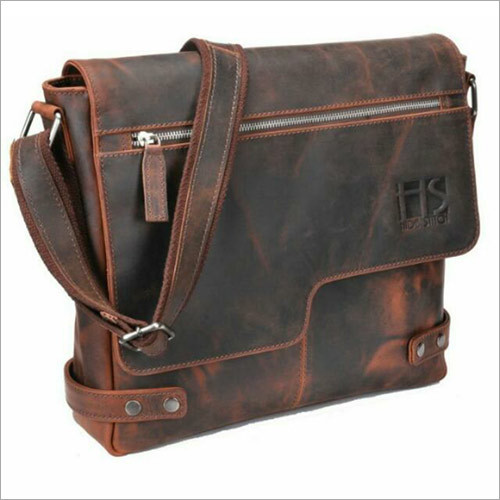 Leather Messenger Bag By AISLING INTERNATIONAL
