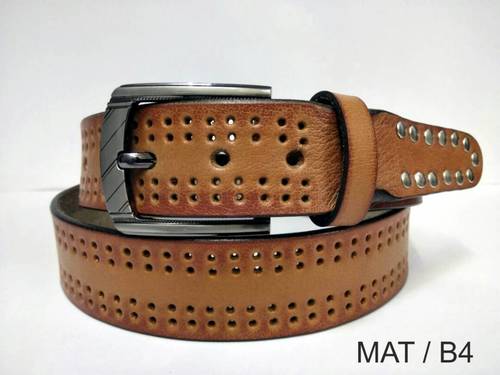 Zinc Men'S Leather Belt