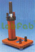 Induced Current Apparatus - Insulated Copper Primary Coil Wound Cylinder Secondary Coil Complete Terminals | Soft Iron Core Durable Build Easy Setup