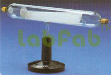 MAGNETIC EFFECT DEFLECTION - Glass Base, Fluorescent Screen | Visible Cathode Ray Deflection Path, Educational Tool