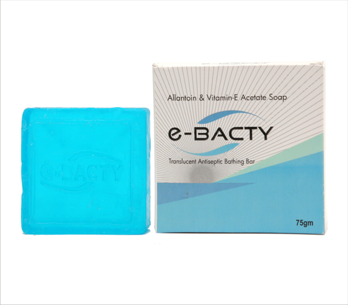 e-Bacty SOAP - Cetrimide & Alum Infused, Green Astringent Bathing Bar for Sensitive Skin, Non-Alcoholic, Acne Treatment & Skin Cleansing Solution