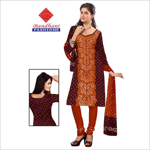Maroon Designer Bandhani Printed Suits Wholesale