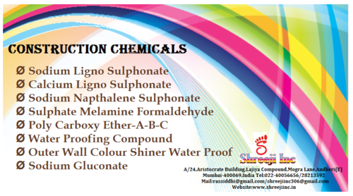 Contruction chemicals Contruction chemicals