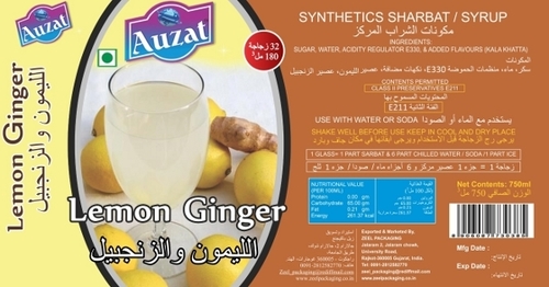 Lemon Ginger Sharbat
