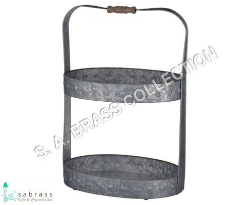 Galvanized Serving Tray Dimensions: 35 X 25 X 54 Centimeter (Cm)