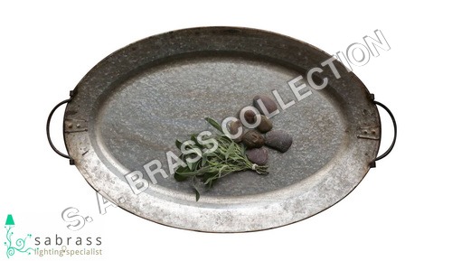 Galvanized Garden Bird Feeding Tray