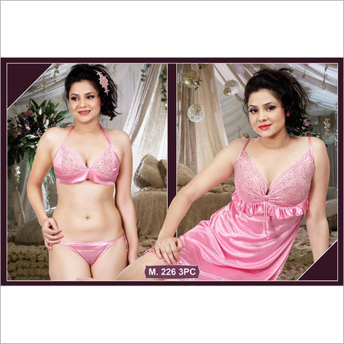 Stylish 3 Piece Ladies Nightwear