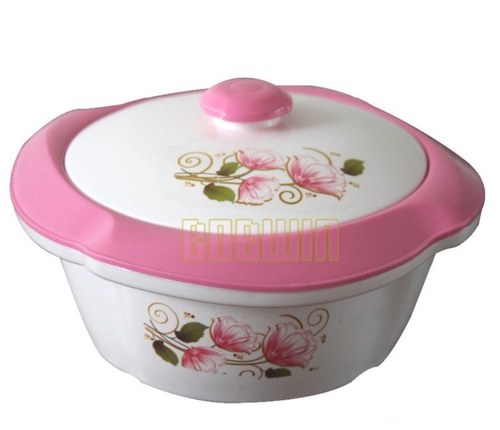 Plastic Casserole Hotpot Pink Size: 0.900 Gsm
