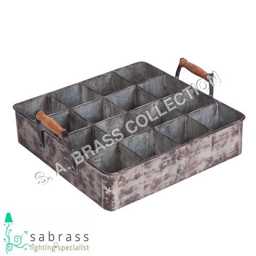 Garden Bird Feeding Tray - Iron, 45 x 40 x 15 cm | Galvanized Finish, Rustic & Patina Options, Ups Able Thermocol Packaging