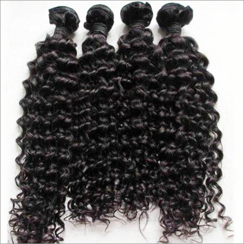 Curly Hair - Human Hair, 18 Inches, Black | Natural Look, Soft Texture, Bouncy Curls, Full Volume