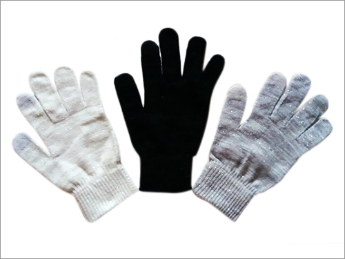 Touch Gloves With Silver Mixed