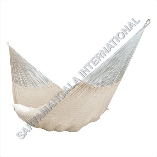 Mexicana Ecru Cotton Kingsize Mayan Net Hammock