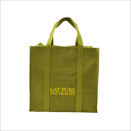 Green Jute Shopping Bags