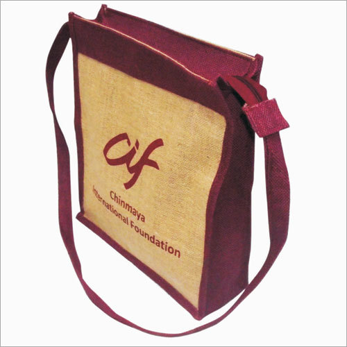 Red And Yellow Jute Designer Bags