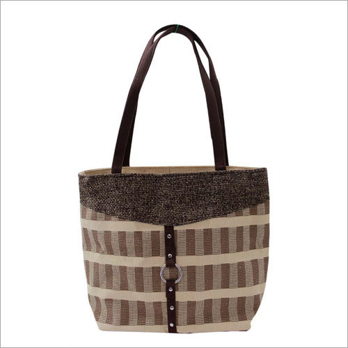 Cream Color Jute Ladies Fancy Bags