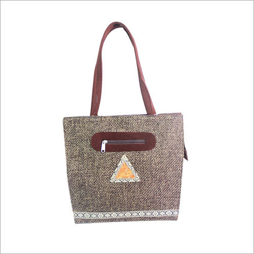 Grey Jute Ladies Fancy Bags