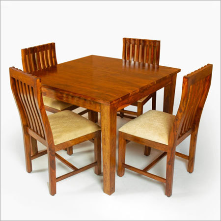 Sheesham Wood 4 Seater Designer Dining Set