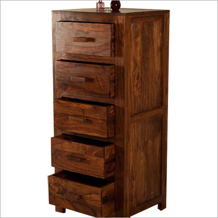 Furniture Hardware Sheesham Wood 5 Chest Drawer
