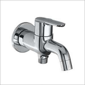 2 Way Bib Tap - Brass, 1/2" Connection, Chrome Finish | Two-Way Flow, Wall-Mounted, Water Efficient, Durable Design