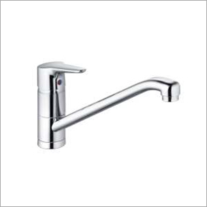 Single Lever Sink Mixer Floor Mounted With Long Swivel Spout